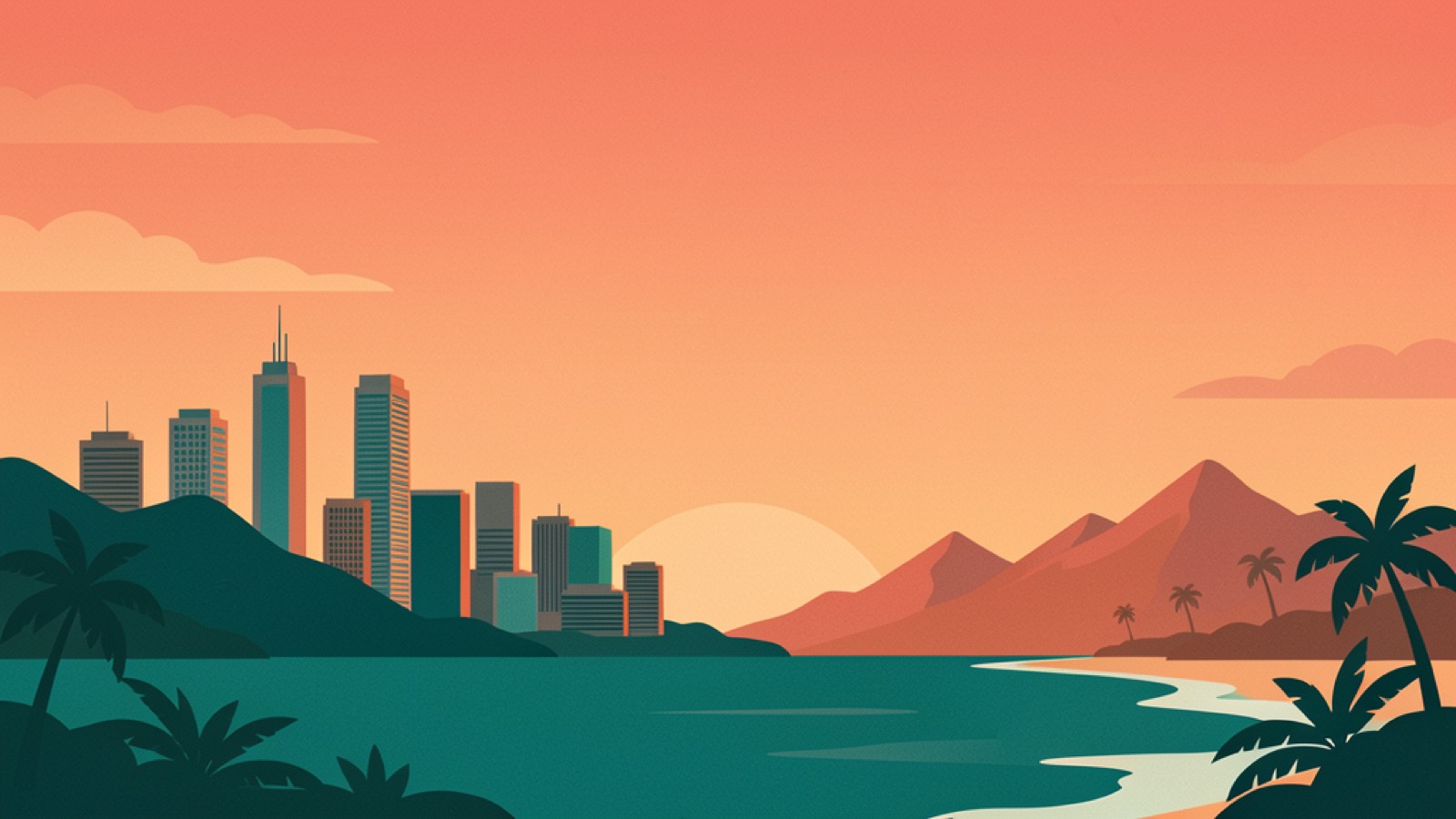 Travel illustration representing Americas